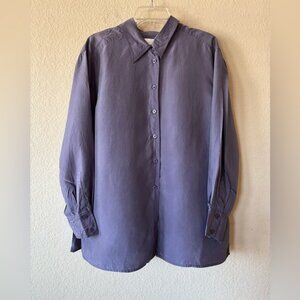 Elisabeth (Liz Claiborne) Vintage 100% silk blouse light purple size 14